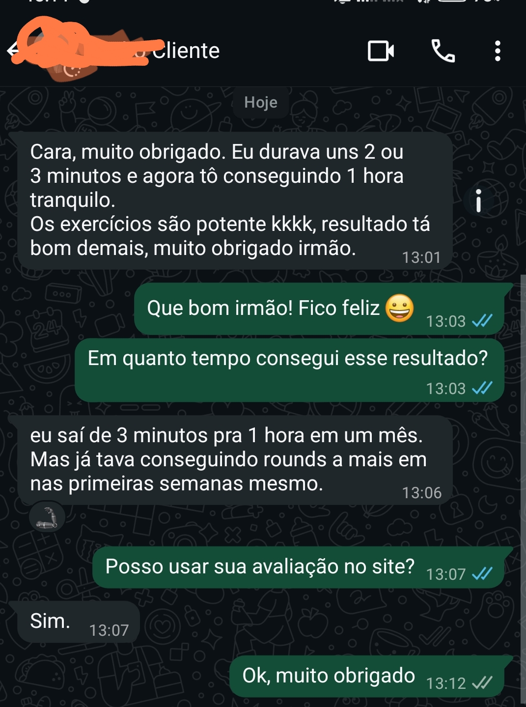 Depoimento de Cliente 2